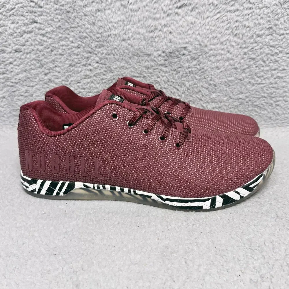 NOBULL Trainer Mens Size 14 CrossFit Training Shoes Cabernet Zebra SuperFabric